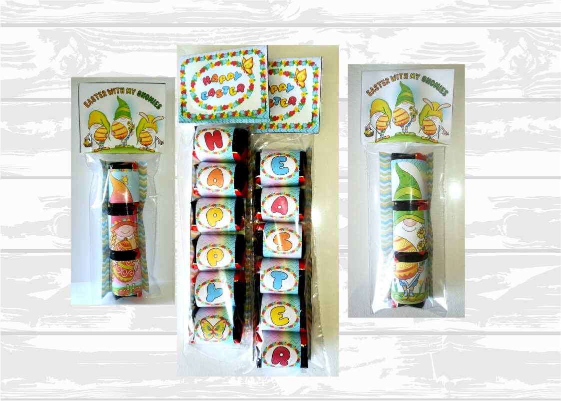 Easter nugget wrapper and tray printable preview